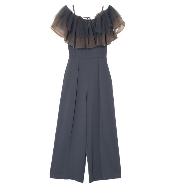 LAGUNAMOON「LADYチュールカラーベアパンツドレス」|ドレス|