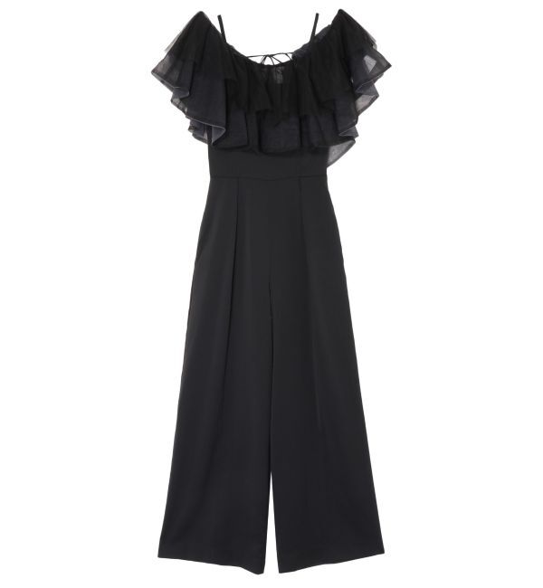 LAGUNAMOON「LADYチュールカラーベアパンツドレス」|ドレス|