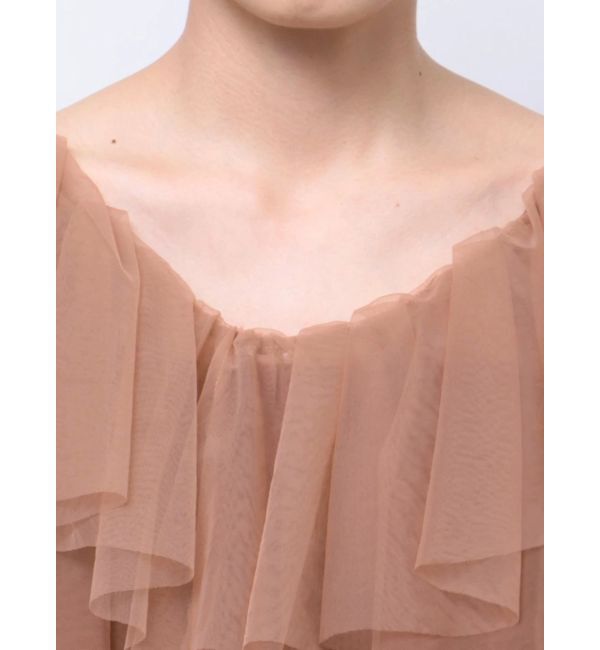 LAGUNAMOON「LADYチュールカラーベアパンツドレス」|ドレス|