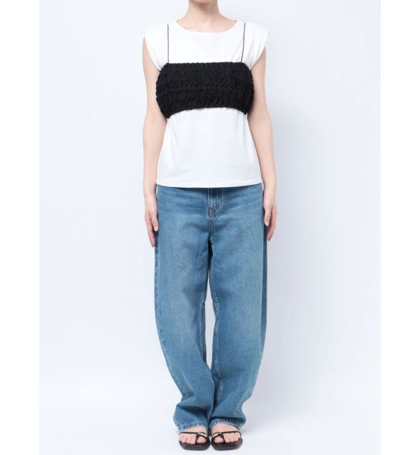 LAGUNAMOON「シャーリングブラトップ」|チューブトップ|