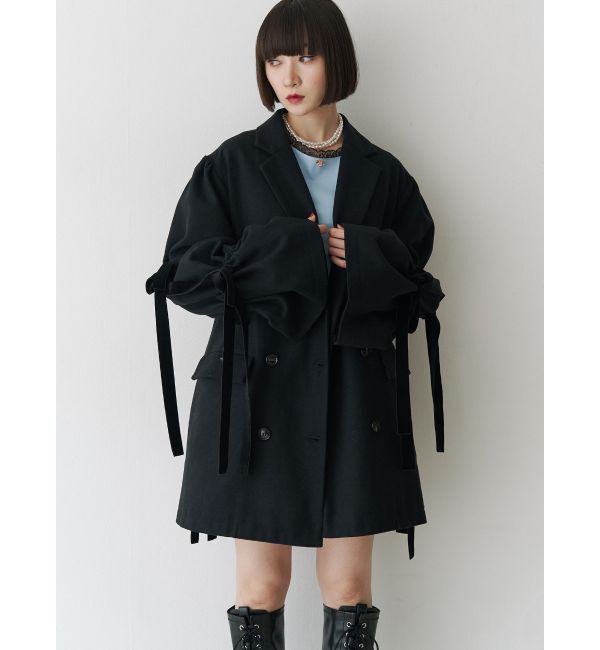 jouetie「BIGリボンジャケットコート」|その他|ブラック
