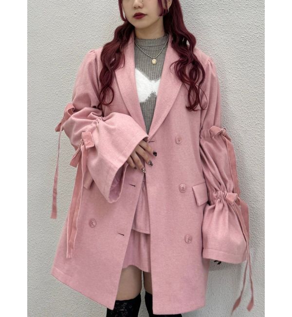 jouetie「BIGリボンジャケットコート」|その他|ピンク