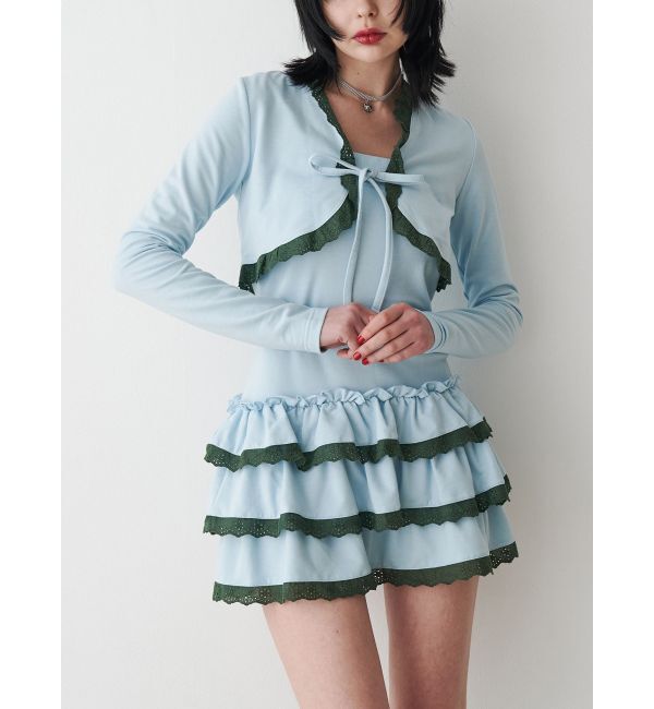 jouetie「ボレロセットフリルベアワンピース」|ワンピース|