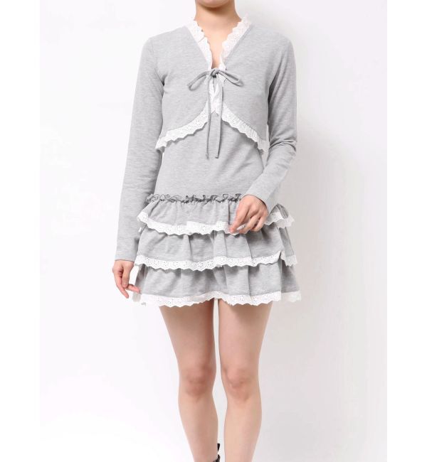 jouetie「ボレロセットフリルベアワンピース」|ワンピース|