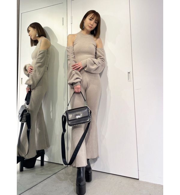 GYDA「【SET着用可】アームドッキングデザインニットトップス」|ニット・セーター|