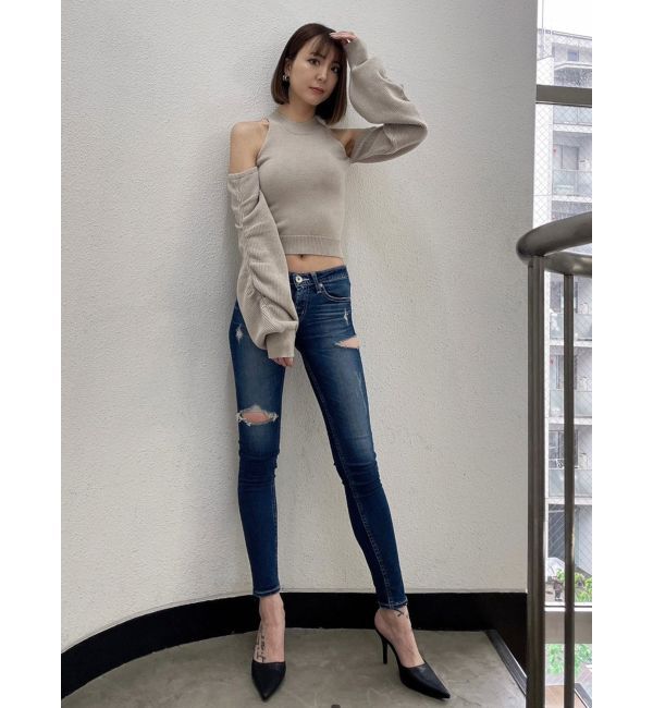 GYDA「【SET着用可】アームドッキングデザインニットトップス」|ニット・セーター|