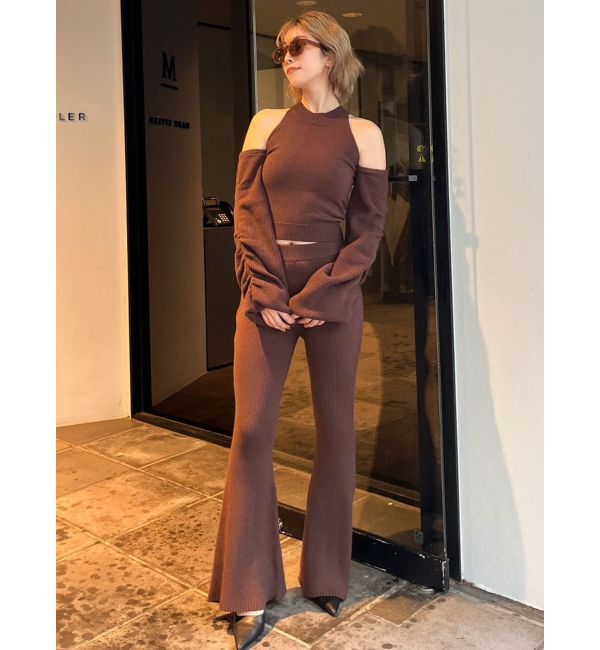 GYDA「【SET着用可】アームドッキングデザインニットトップス」|ニット・セーター|