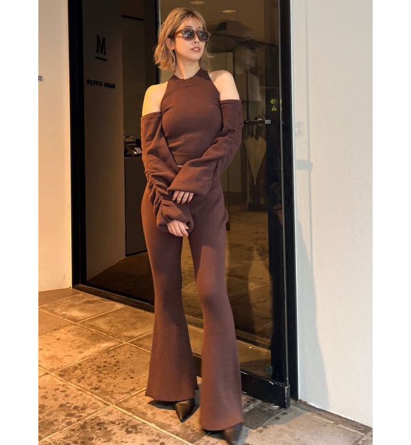 GYDA「【SET着用可】アームドッキングデザインニットトップス」|ニット・セーター|