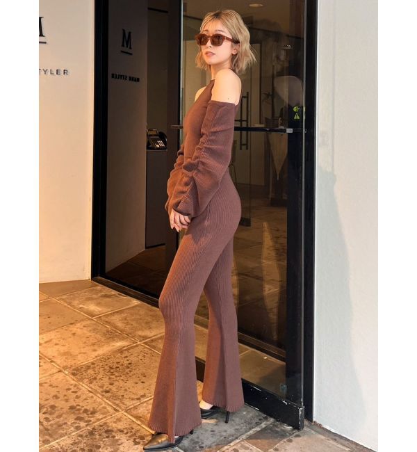 GYDA「【SET着用可】アームドッキングデザインニットトップス」|ニット・セーター|