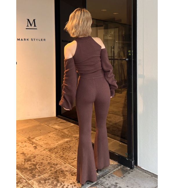 GYDA「【SET着用可】アームドッキングデザインニットトップス」|ニット・セーター|