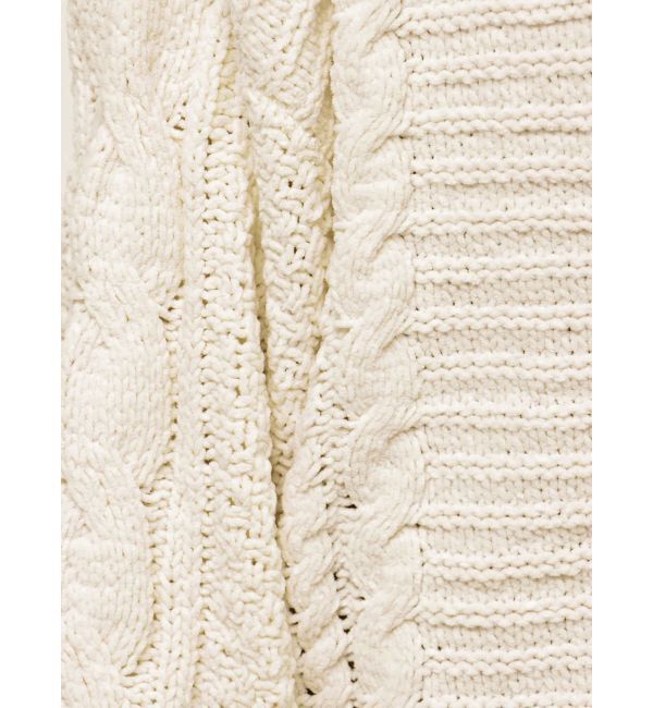 GYDA「モールヤーン ケーブルニットカーディガン」|カーディガン|