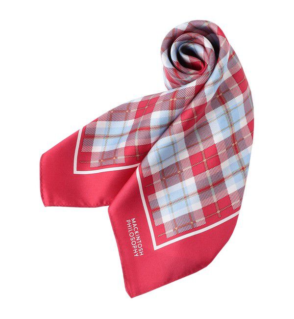 MACKINTOSH PHILOSOPHY「ミニハウスチェックスカーフ　53&times;53」|バンダナ・スカーフ|