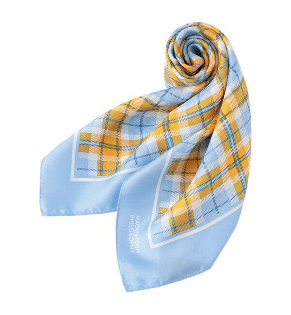 MACKINTOSH PHILOSOPHY「ミニハウスチェックスカーフ　53&times;53」|バンダナ・スカーフ|