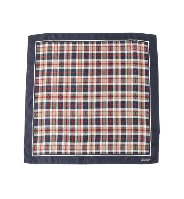 MACKINTOSH PHILOSOPHY「ミニハウスチェックスカーフ　53&times;53」|バンダナ・スカーフ|