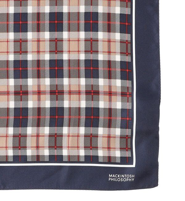 MACKINTOSH PHILOSOPHY「ミニハウスチェックスカーフ　53&times;53」|バンダナ・スカーフ|