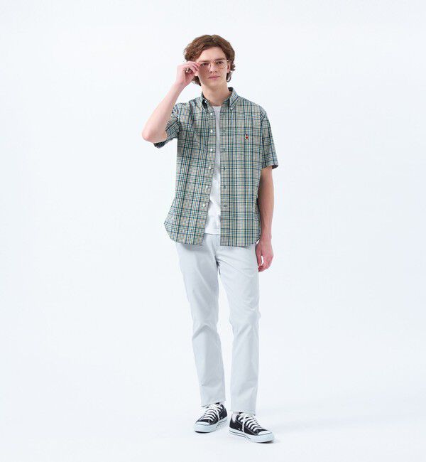 MACKINTOSH PHILOSOPHY「バッキンガムベア 半袖ボタンダウンシャツ 柄バリエーション」|シャツ・ブラウス|