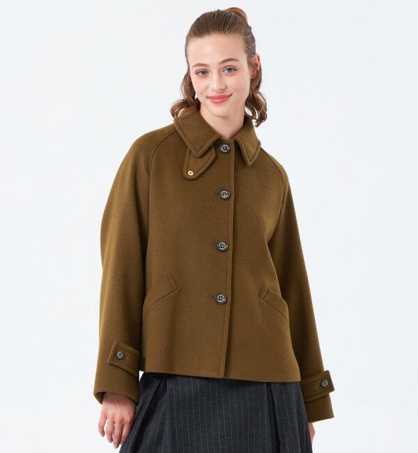 美品✨MACKINTOSH PHILOSOPHY メルトンダブルショートコート MACKINTOSH PHILOSOPHY（ﾏｯｷﾝﾄｯｼｭ ﾌｨﾛｿﾌｨｰ）の「メルトンダブル