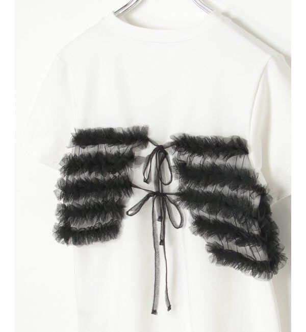 VENCE share style「天竺チュールフリルビスチェ見えTシャツ」|Tシャツ・カットソー|