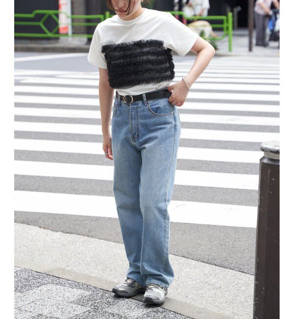 VENCE share style「天竺チュールフリルビスチェ見えTシャツ」|Tシャツ・カットソー|