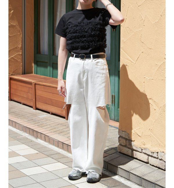 VENCE share style「天竺チュールフリルビスチェ見えTシャツ」|Tシャツ・カットソー|