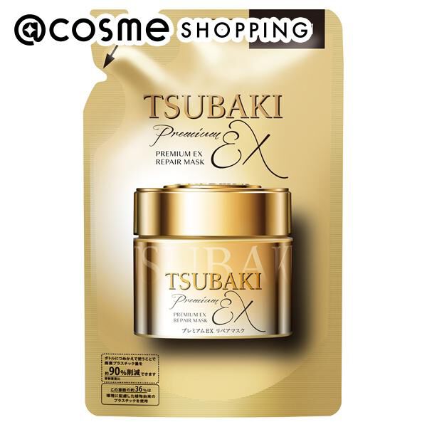  「TSUBAKI プレミアムEX リペアマスク ＜ヘアパック＞ 詰替え/サラサラ/心華やぐ椿蜜果の香り (150g)」|コンディショナー・トリートメント|その他