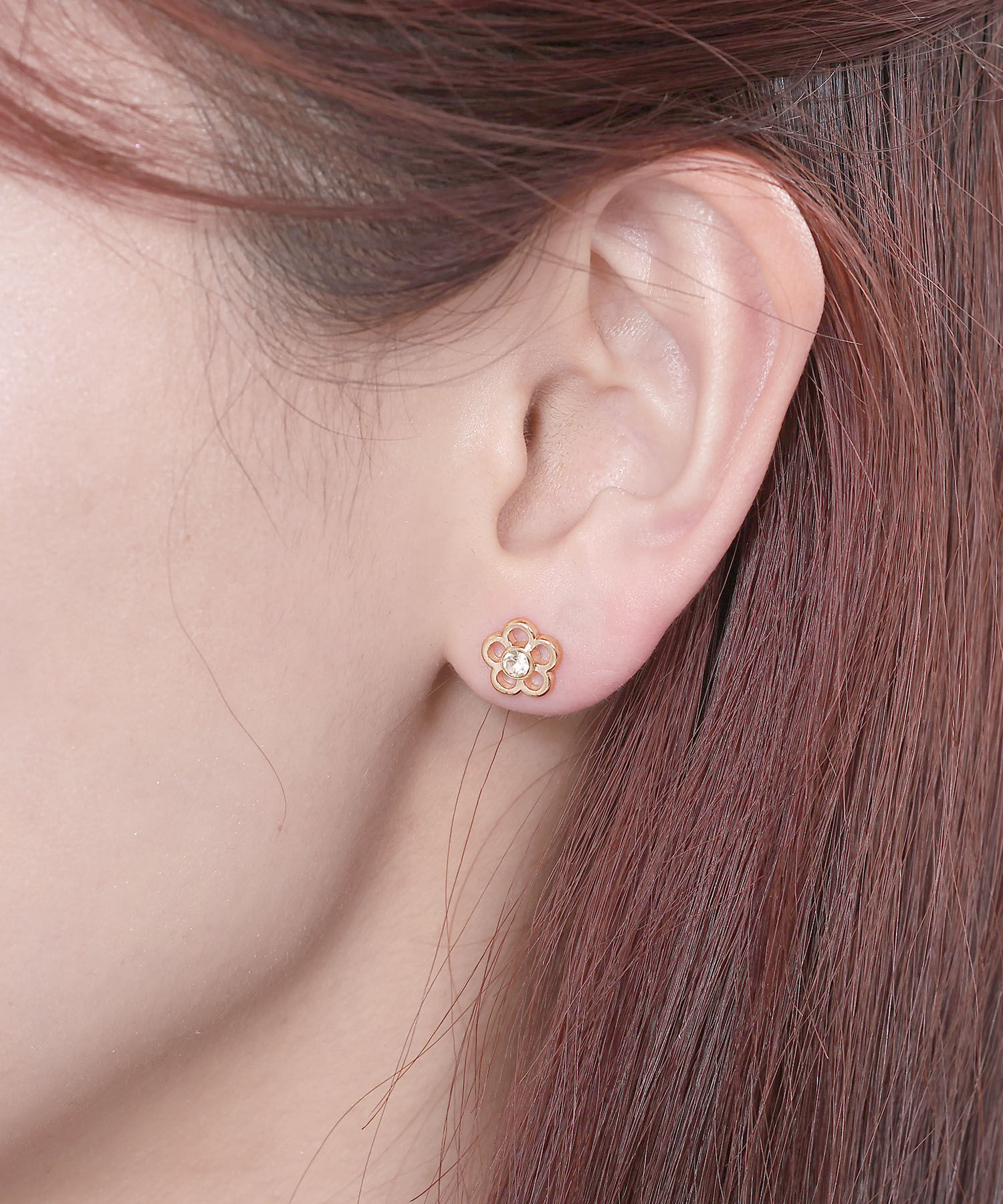 MARY QUANT「ペタルデイジーキャッチ ピアス」|ピアス|ピンクゴールド