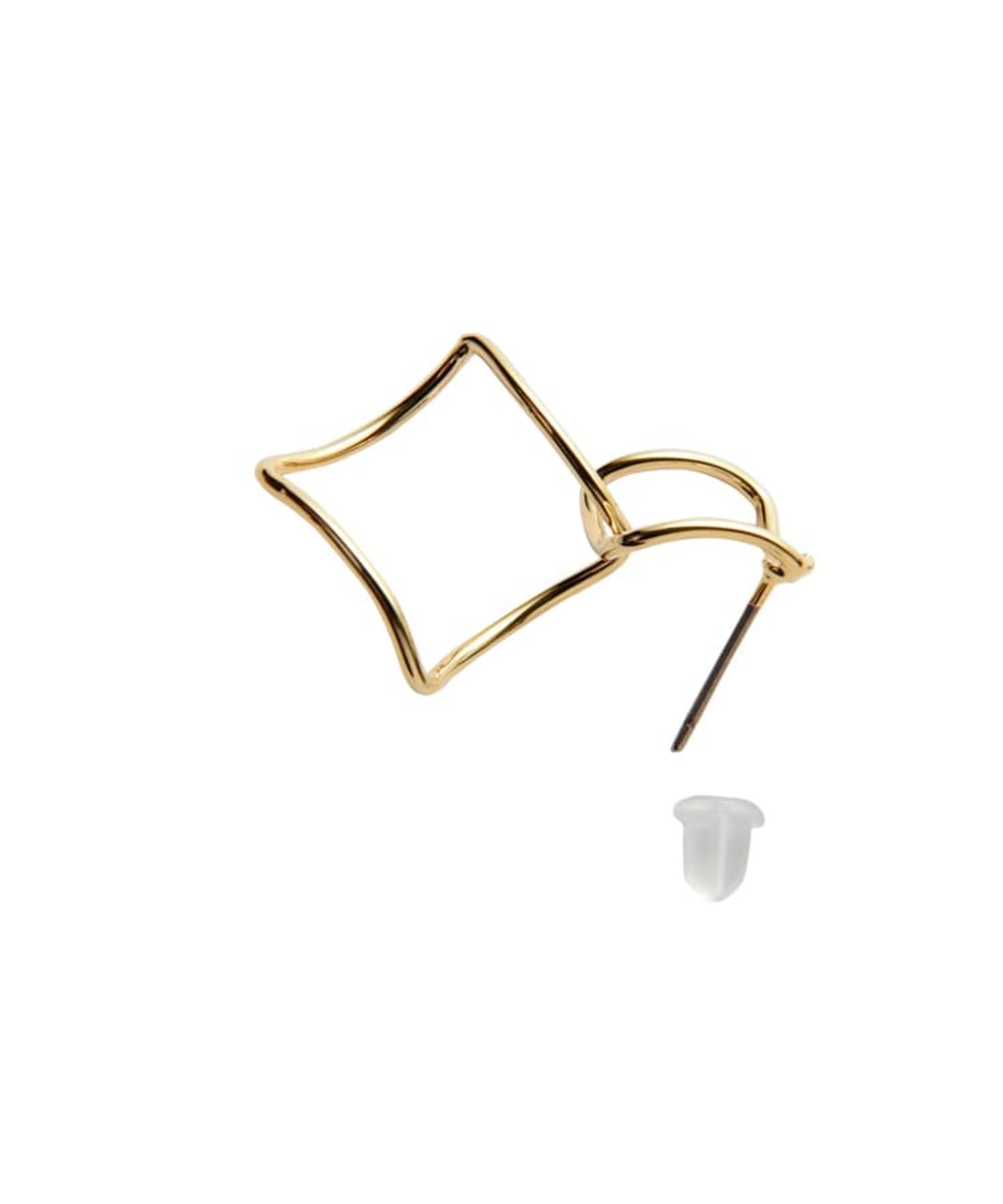 STYLE DELI「ダブルひし型ラインピアス」|ピアス|