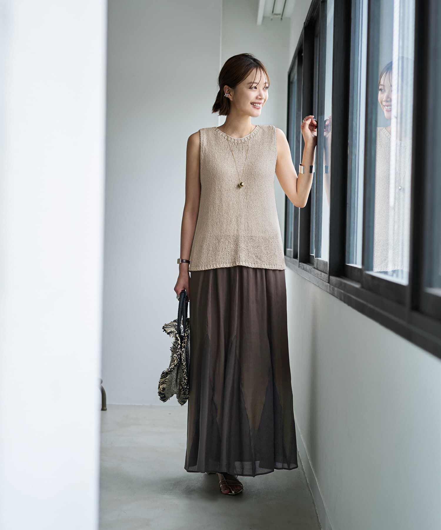 STYLE DELI「エフォートレス落ち感ニットタンクトップ」|ニット・セーター|