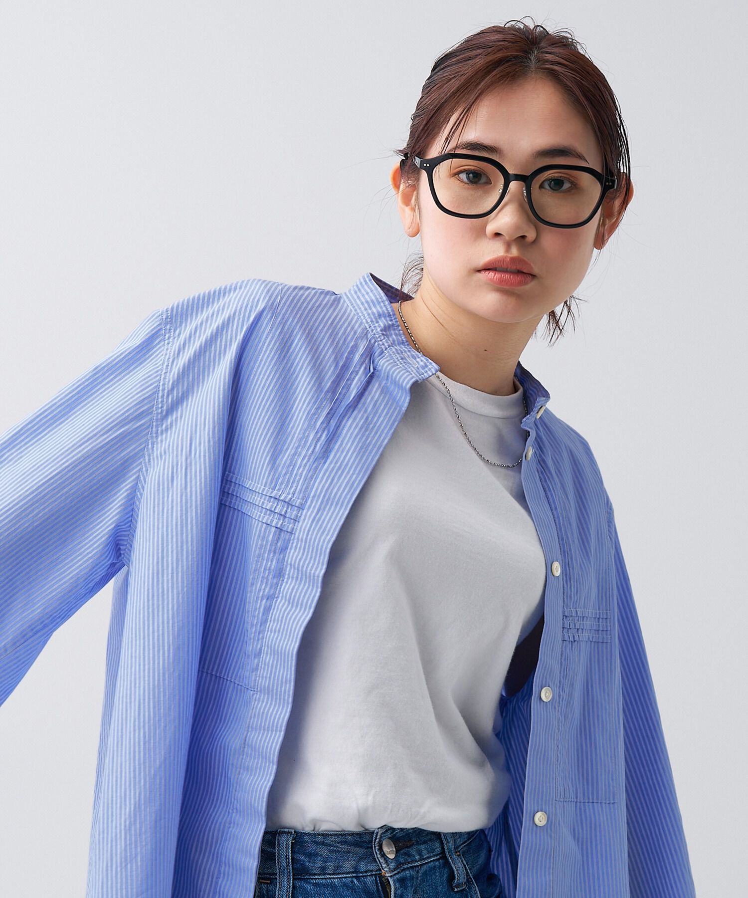  「ウェリントン型 クリアレンズサングラス｜紫外線100%カットクリアサングラス」|サングラス|