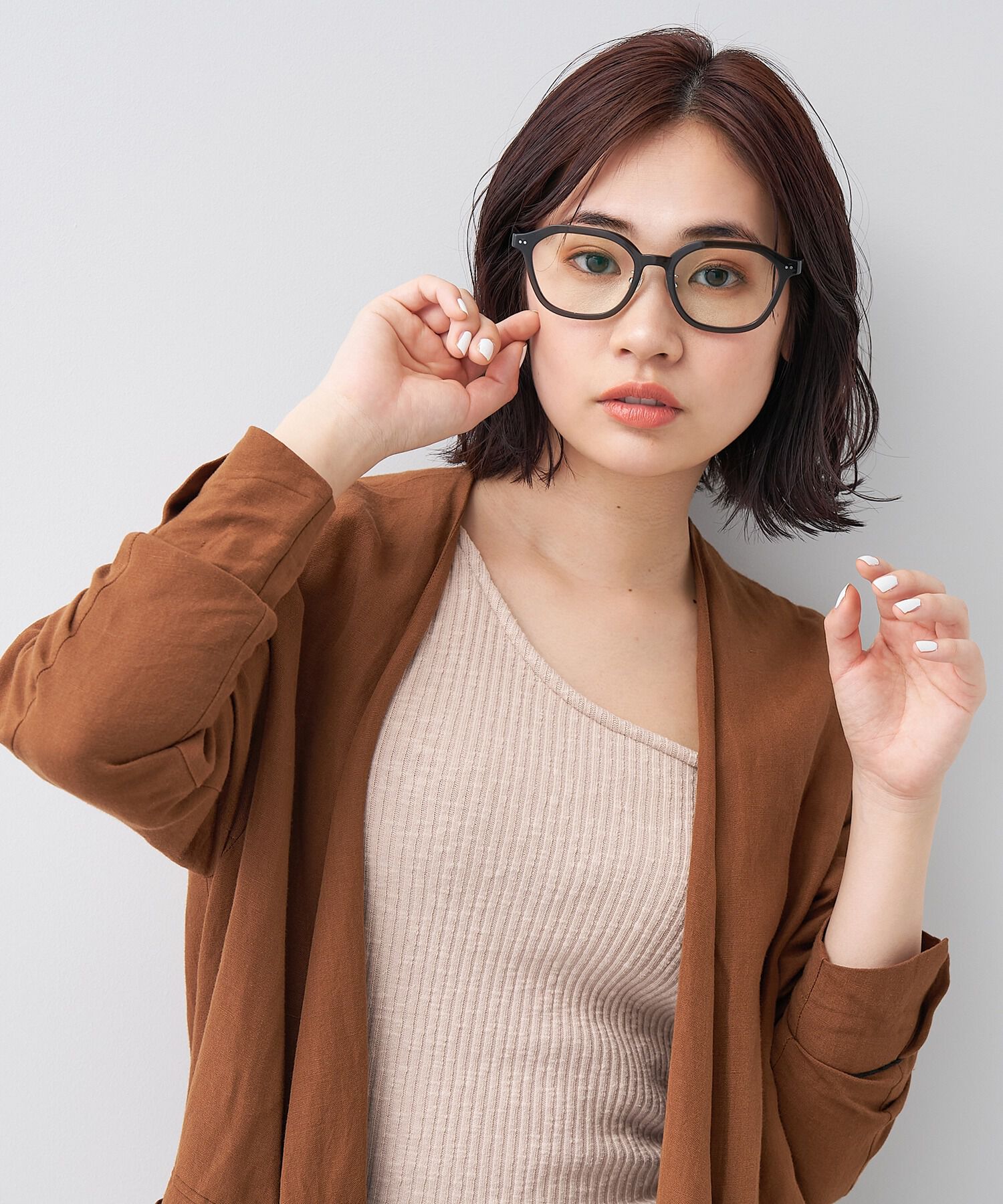  「ウェリントン型 クリアレンズサングラス｜紫外線100%カットクリアサングラス」|サングラス|