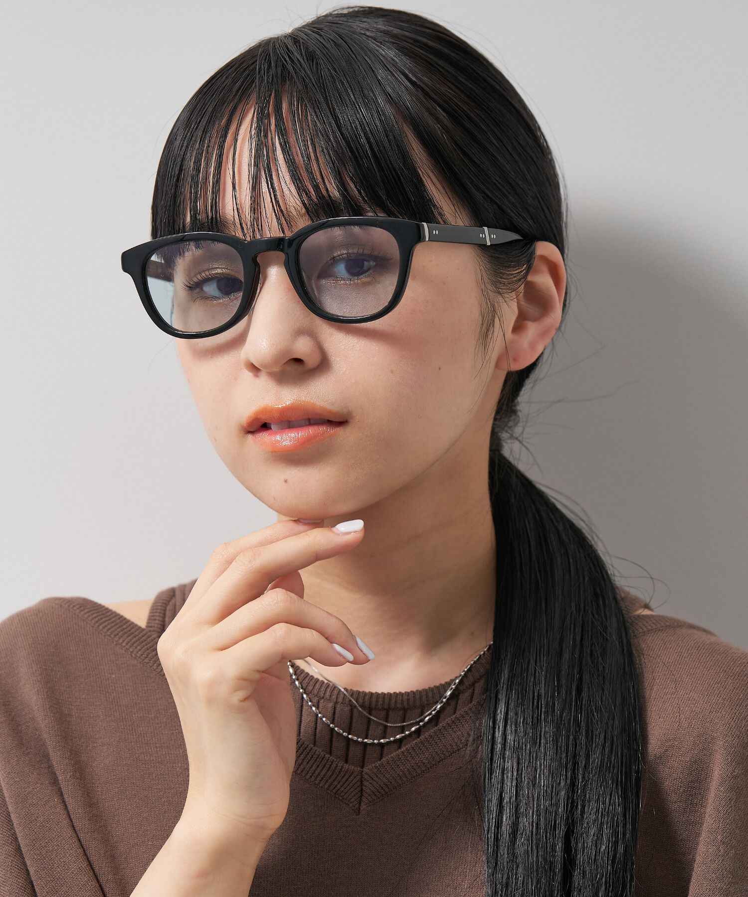  「ウェリントン型 調光サングラス 折りたたみ式｜レンズの色が変わるサングラス UNITED ARROWS Wellness」|サングラス|ブラック