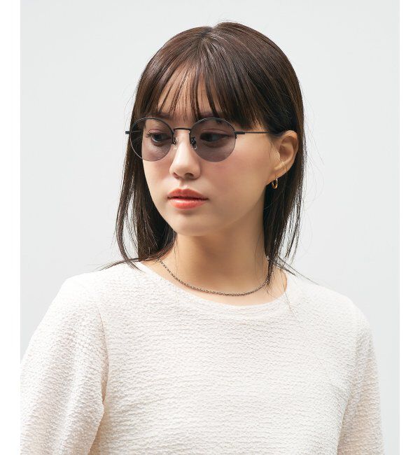  「Zoff｜UNITED ARROWS オーバル型｜サングラス ユナイテッドアローズ｜軽量｜カラーレンズ ｜UVカット」|サングラス|