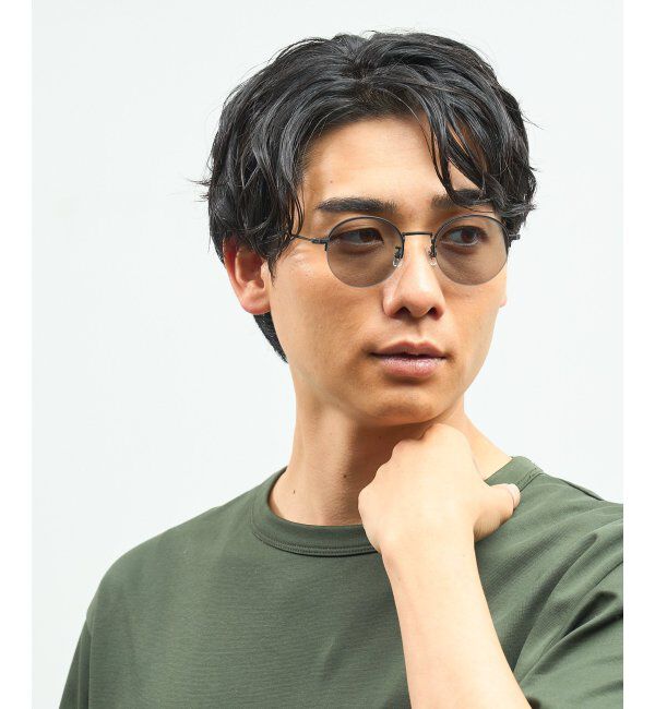  「Zoff｜UNITED ARROWS オーバル型｜サングラス ユナイテッドアローズ｜軽量｜カラーレンズ ｜UVカット」|サングラス|
