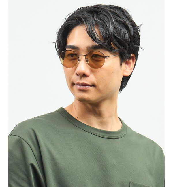  「Zoff｜UNITED ARROWS オーバル型｜サングラス ユナイテッドアローズ｜軽量｜カラーレンズ ｜UVカット」|サングラス|