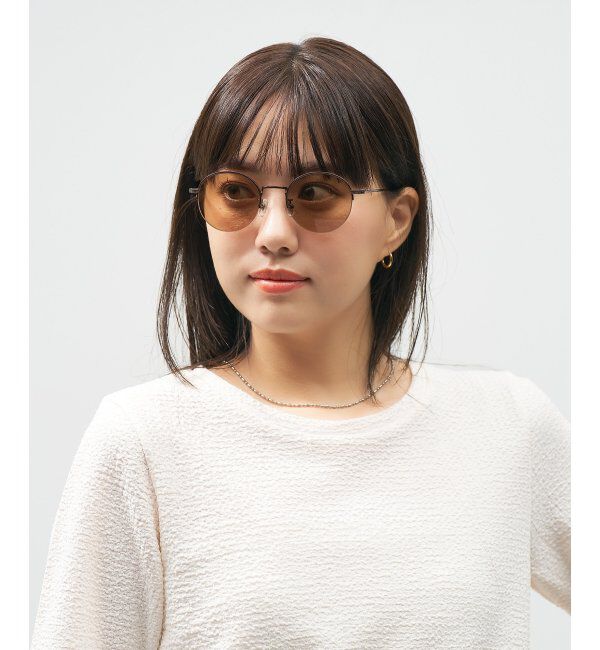  「Zoff｜UNITED ARROWS オーバル型｜サングラス ユナイテッドアローズ｜軽量｜カラーレンズ ｜UVカット」|サングラス|