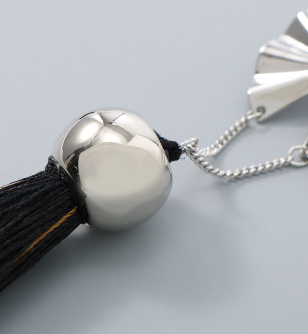Phoebe+「【amplis】lotus tasselピアス　シルバー&times;ブラック」|ピアス|