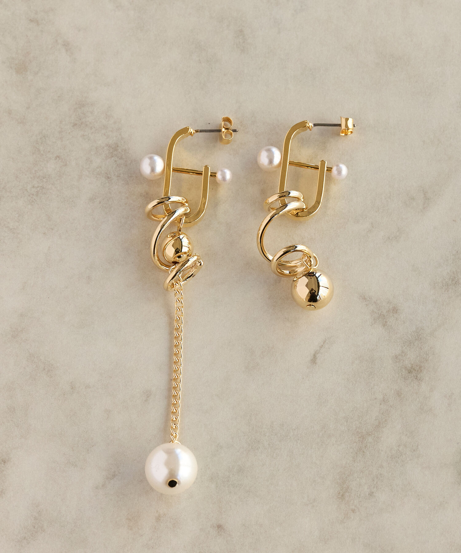 Phoebe+「【amplis】hereピアス ゴールド」|ピアス|ゴールド