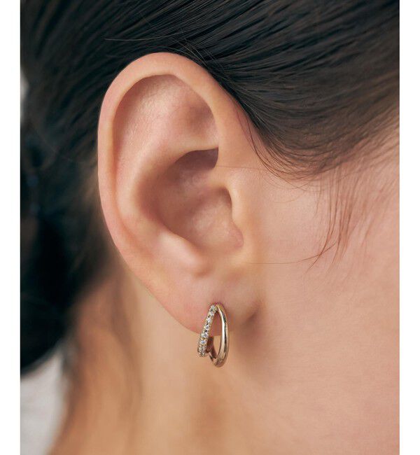 ete ビジュー　ハグピアス　ピンクゴールド ビジュー ハグピアス（ete）｜ルミネのファッション通販アイルミネ<i