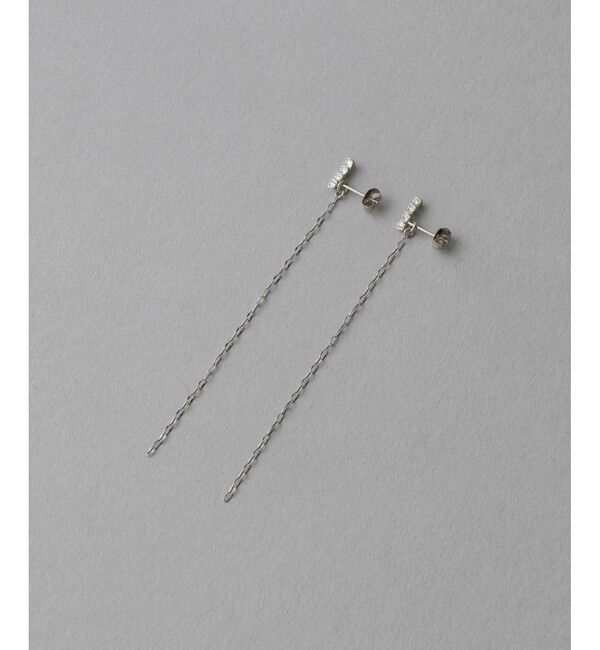 ete「チェーン ビジュー ピアス」|ピアス|