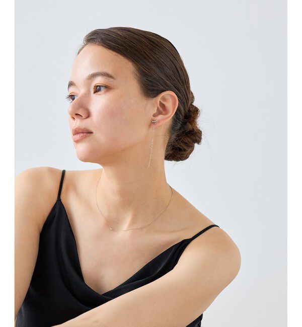 ete「チェーン ビジュー ピアス」|ピアス|