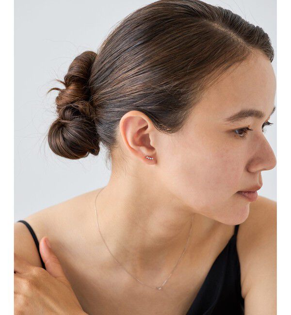 ete「チェーン ビジュー ピアス」|ピアス|