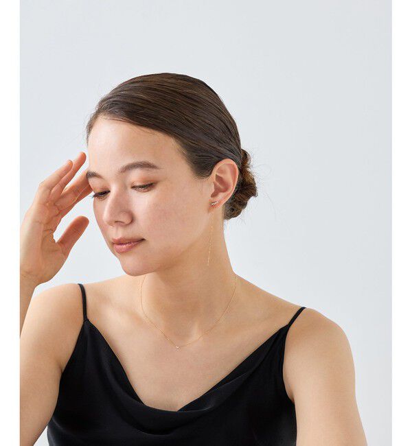 ete「チェーン ビジュー ピアス」|ピアス|