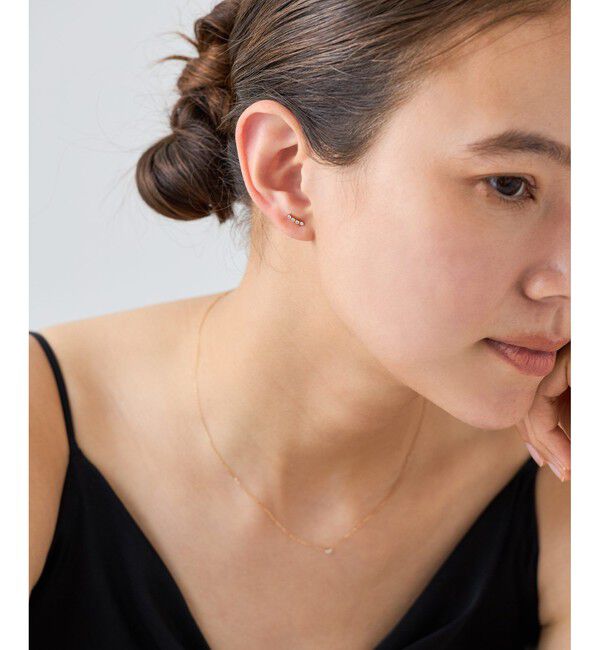 ete「チェーン ビジュー ピアス」|ピアス|