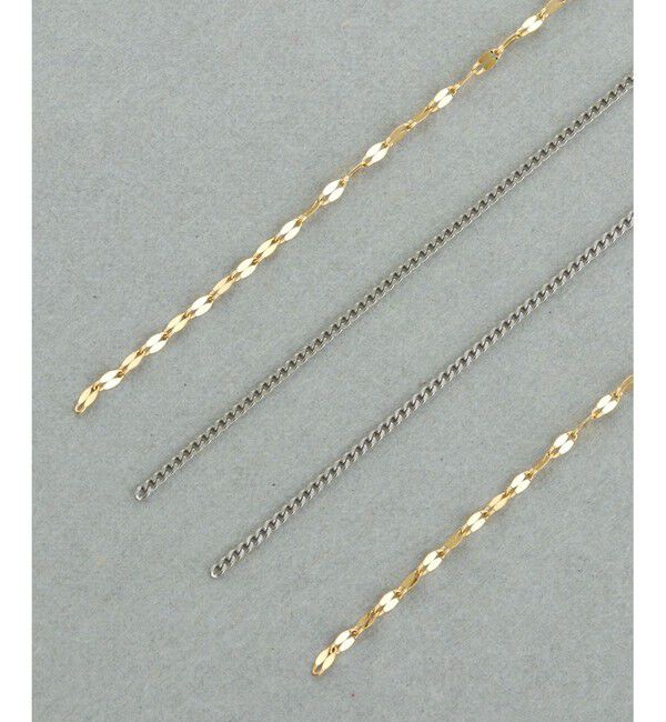 Jouete「ダブルフェイスイヤリング ロングチェーン」|イヤリング|