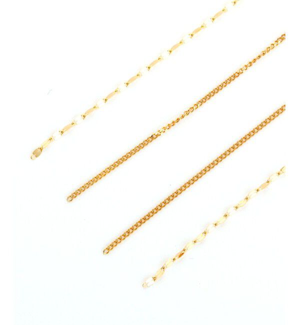 Jouete「ダブルフェイスイヤリング ロングチェーン」|イヤリング|