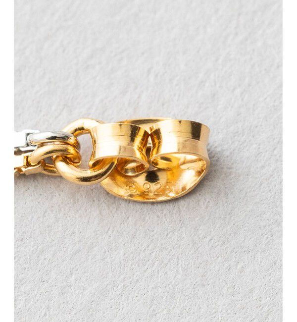 Jouete「[イヤーオーナメント] キャッチ チェーン コンビカラー」|ピアス|