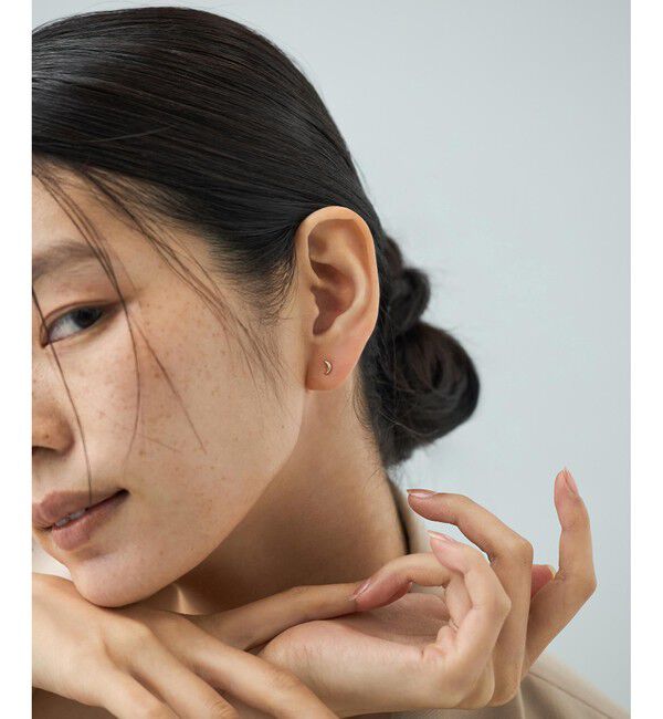 Jouete「[WEB LIMITED] K10YG ピアス ムーン」|ピアス|