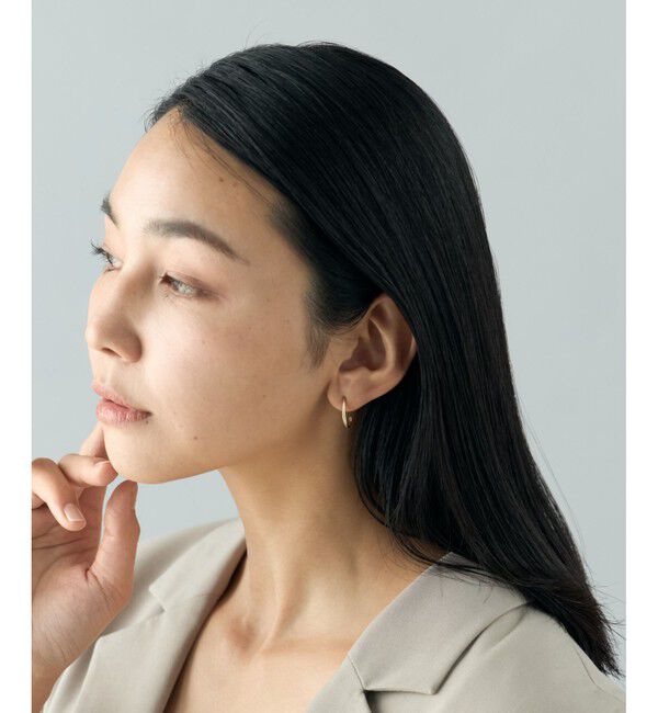 Jouete「[サスペンダー] K10YG ピアス オーバル」|ピアス|