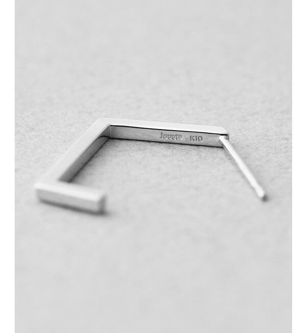 Jouete「[サスペンダー] K10WG ピアス ポリゴン」|ピアス|