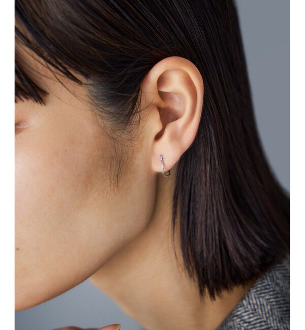 Jouete「K10WG フープピアス ツイスト」|ピアス|